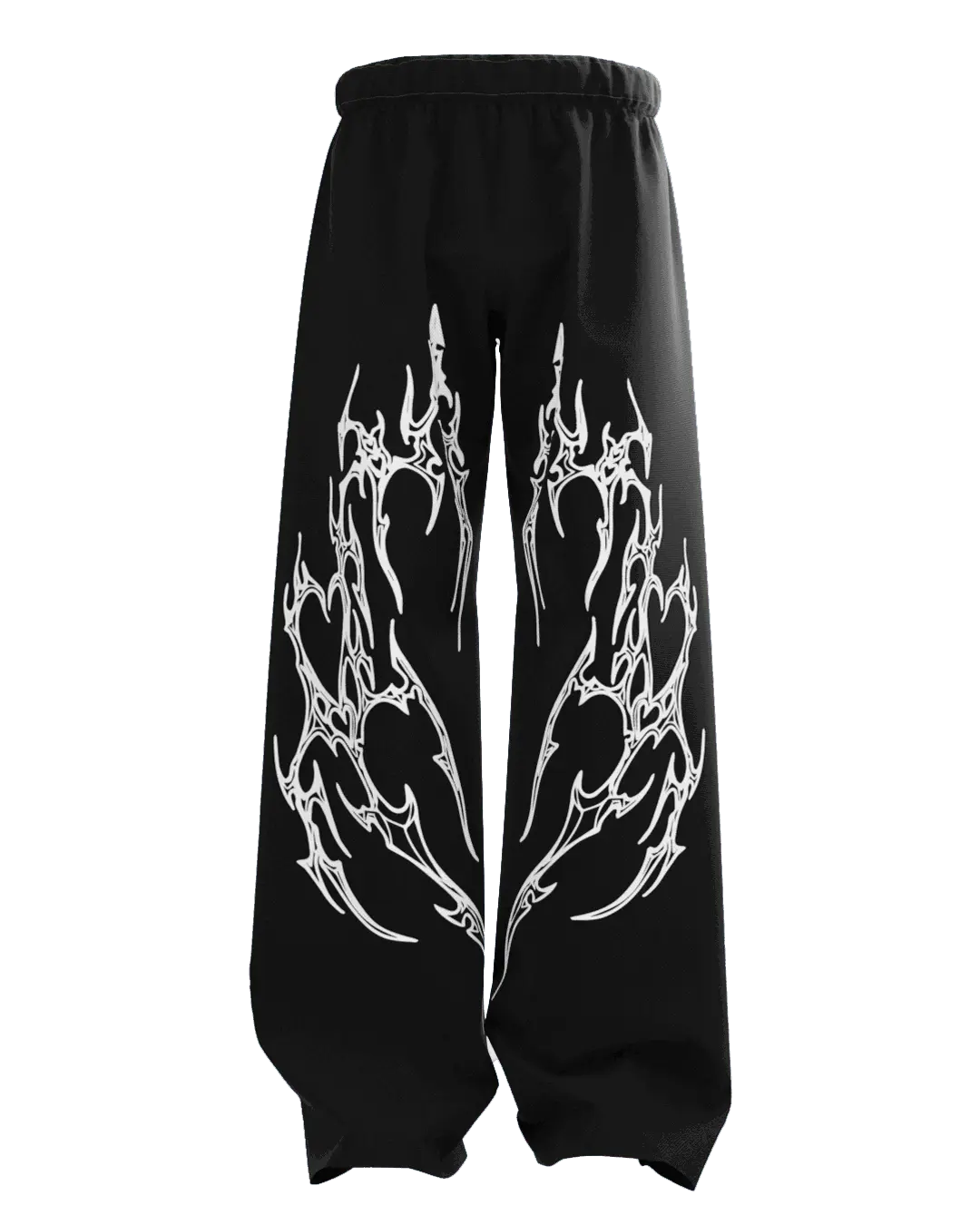 BEXOR BLACK UNISEX STRAIGHT FIT BAGGY PANTS