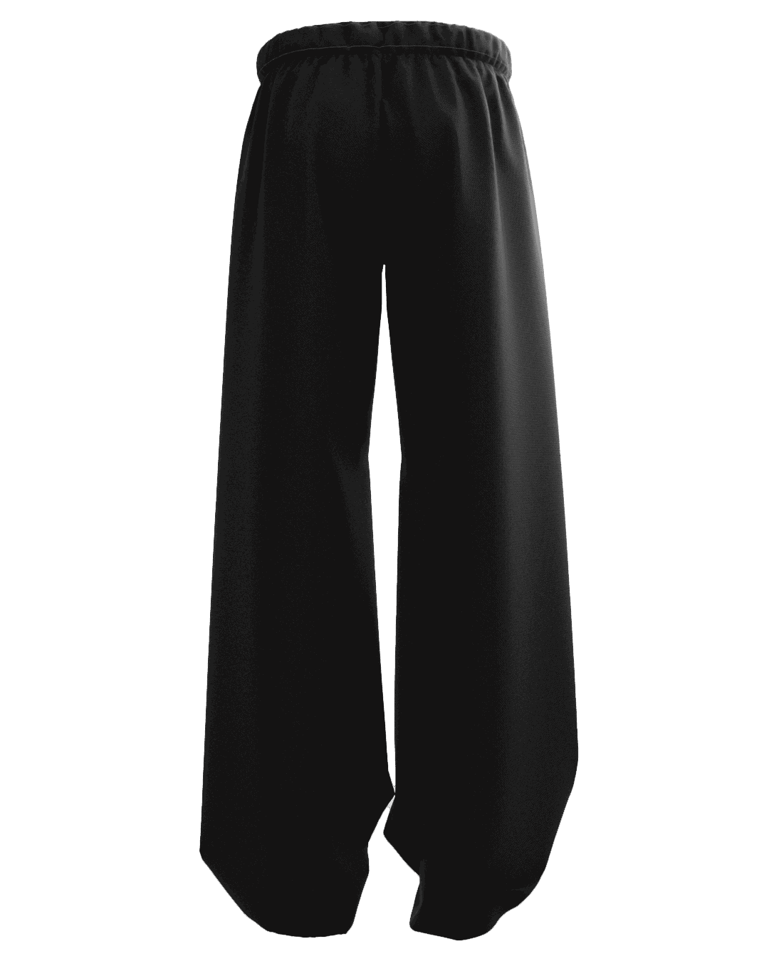 BEXOR BLACK UNISEX STRAIGHT FIT BAGGY PANTS