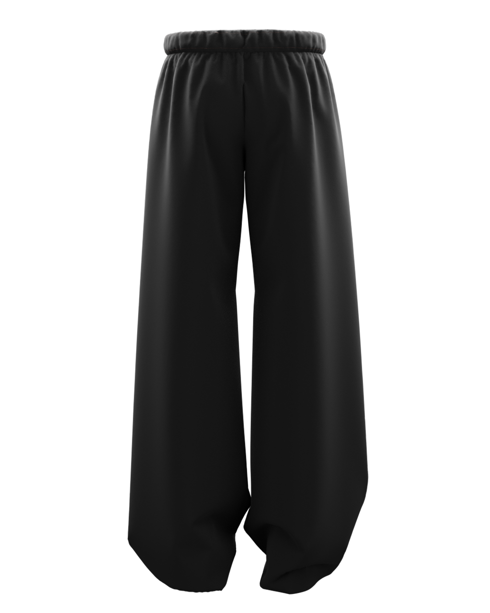 RAUDRA BLACK STRAIGHT FIT BAGGY PANTS