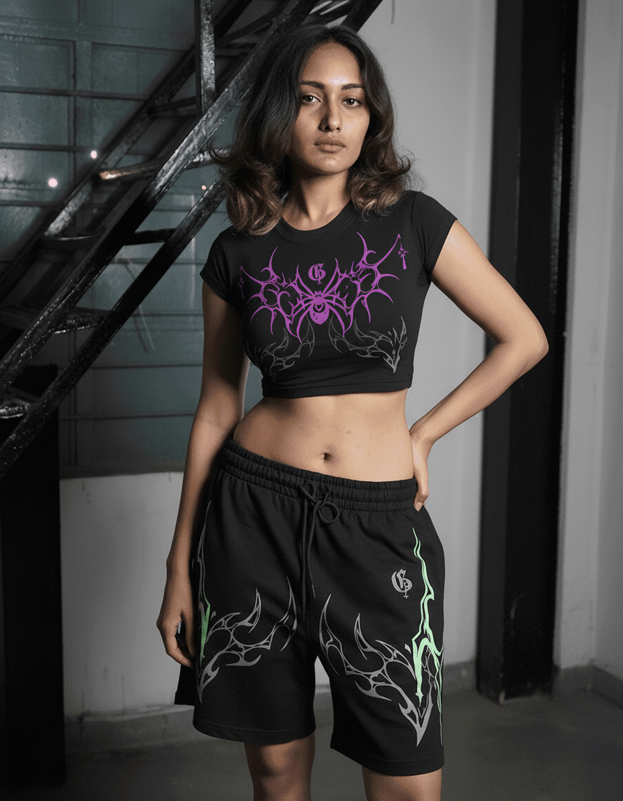 ETERNAL SPIDER WOMEN'S BABY TEE